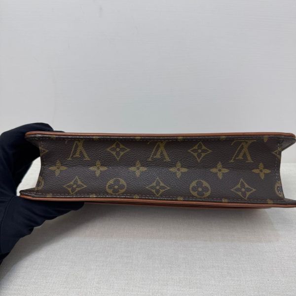 Louis Vuitton 經典老花紅皮手拿包 