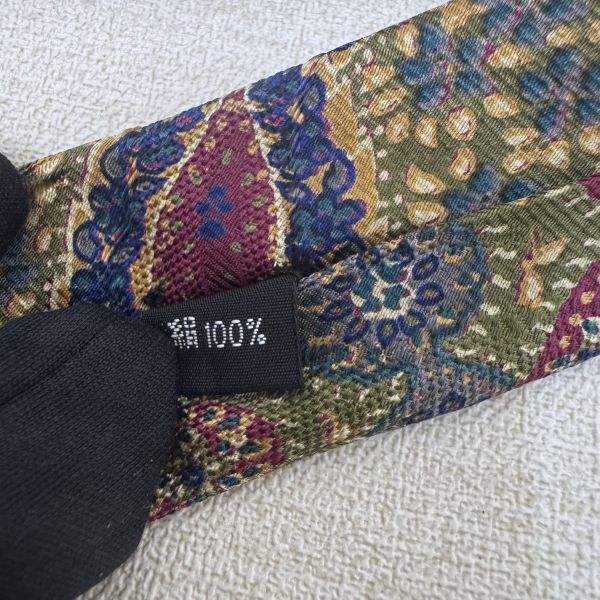 Dior 花色圖騰 領帶 領結 絲綢（中古） 