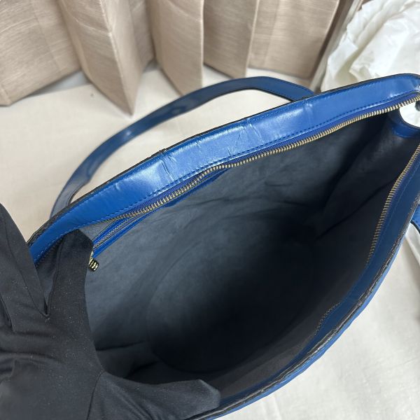 LV Epi水波紋藍色托特包 