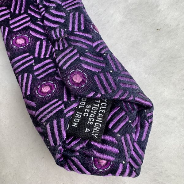 DAKS 紫色 多圖 領帶（中古） 