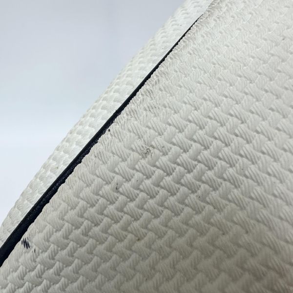 YSL Vintage 中古白色編織皮革信封斜背包包 