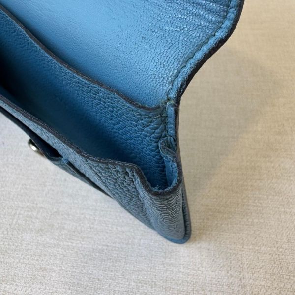 HERMÈS Béarn 牛仔藍長夾 