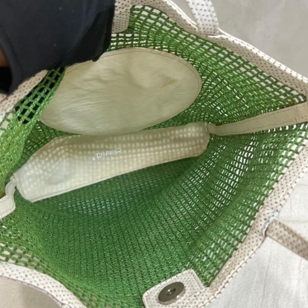 Chanel 綠色網球網兜單肩包 