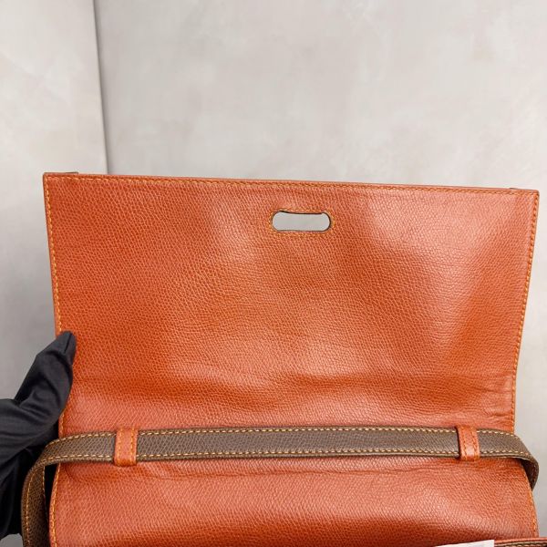 Loewe復古拼色兩用手提 肩背包 