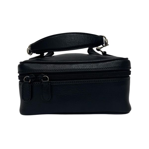 Gucci 黑色皮革手提包 