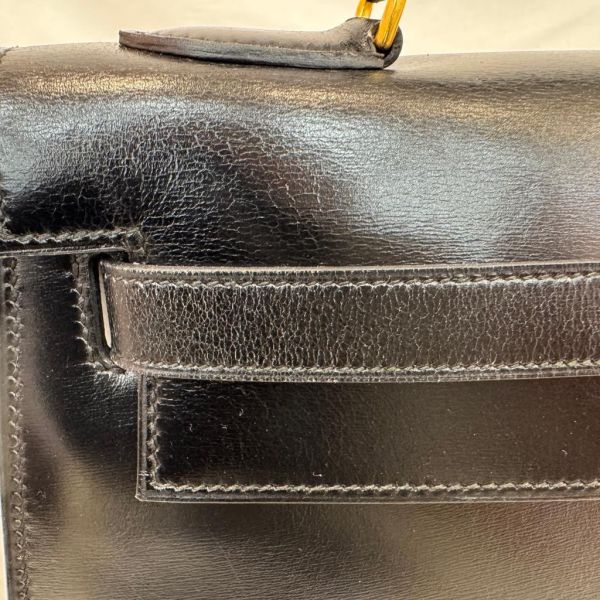Hermès Kelly 32 黑色金扣 