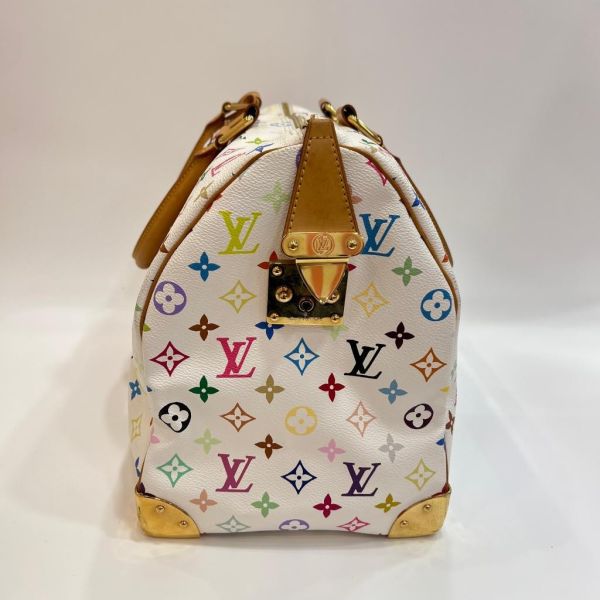 LV 村上隆白三彩 keepall 45 旅行包 