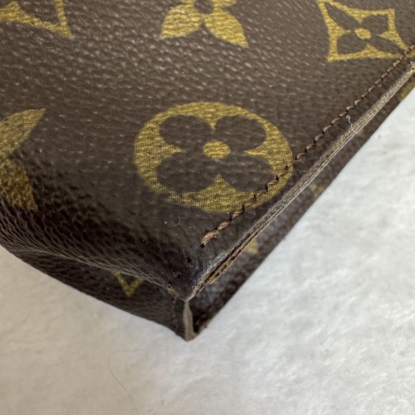 LV 老花洗漱大號手拿包 