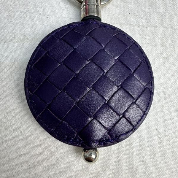 BV 中古紫色小編織鑰匙圈吊飾 