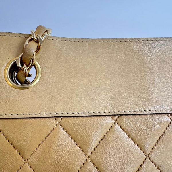 Chanel CARA Vintage奶茶色琴譜包 