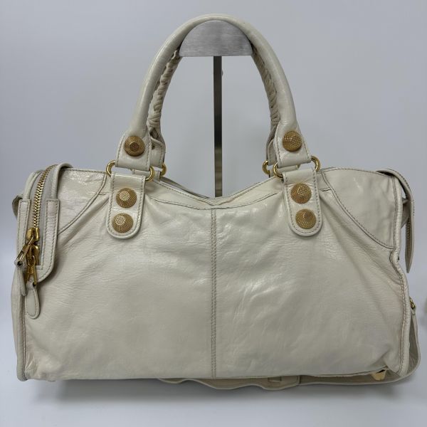 Balenciaga 白色 Giant Part Time 機車包 