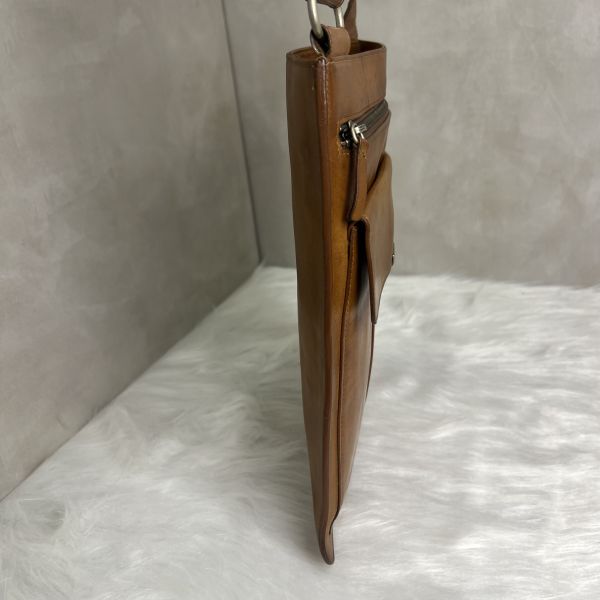 YsL 棕色皮革 斜背包 