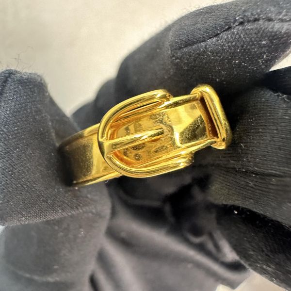 Hermes 中古 小號金色腰帶絲巾環 