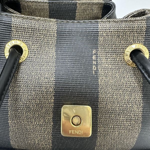 Fendi Pequin 條紋背包 