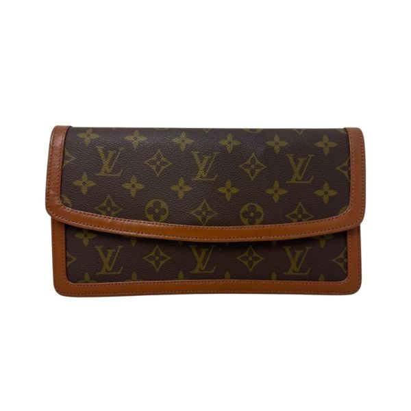 Louis Vuitton 老花紅皮手拿包 