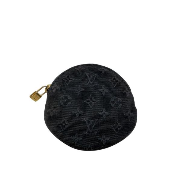 Louis Vuitton 黑色提花布零錢包 