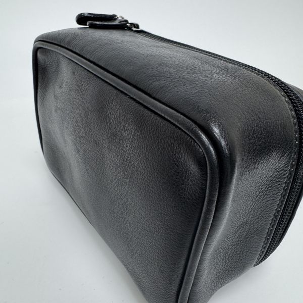 Gucci 黑色皮革手提包 