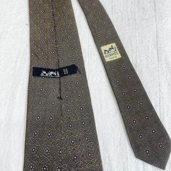 Hermès花點鏈條領帶 （中古） 