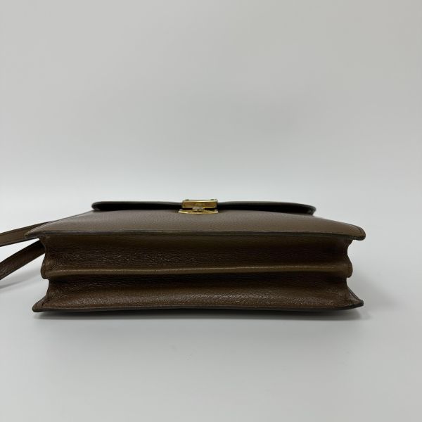 Gucci古馳 棕色復古信封包 