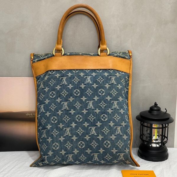 Louis Vuitton 牛仔購物手提包 