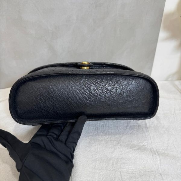 BALLY 鴕鳥皮手提化妝包 