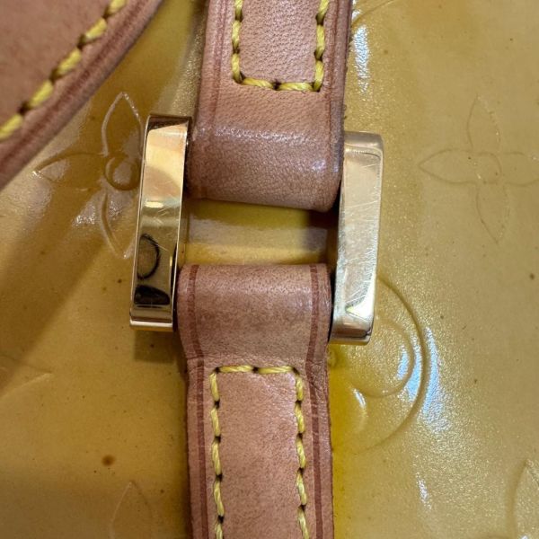Louis Vuitton 黃色漆皮圓筒包 