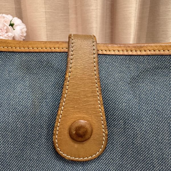 Hermès  Evelyne牛仔帆布包 