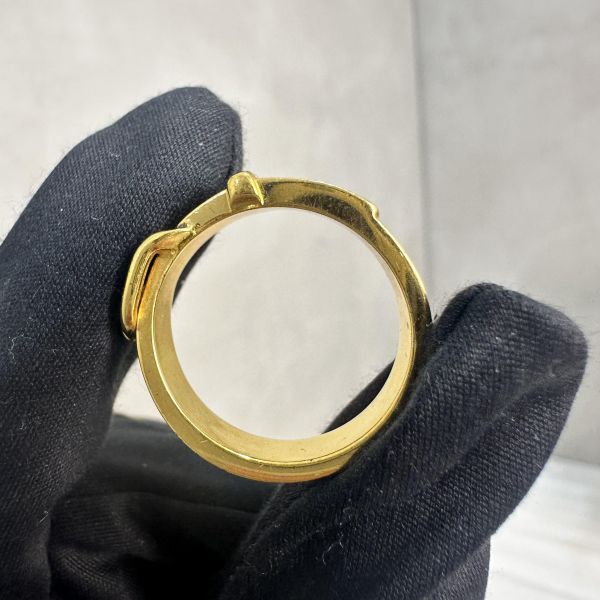 Hermes 中古 金色腰帶絲巾環 