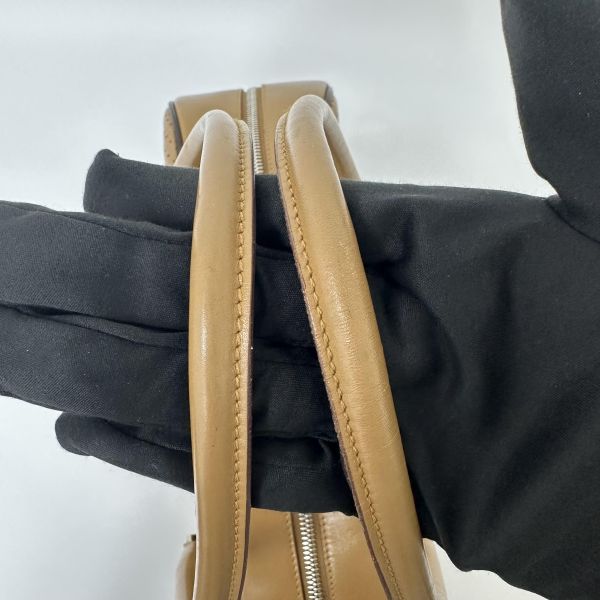 Prada 普拉達 棕色皮革保齡球包 