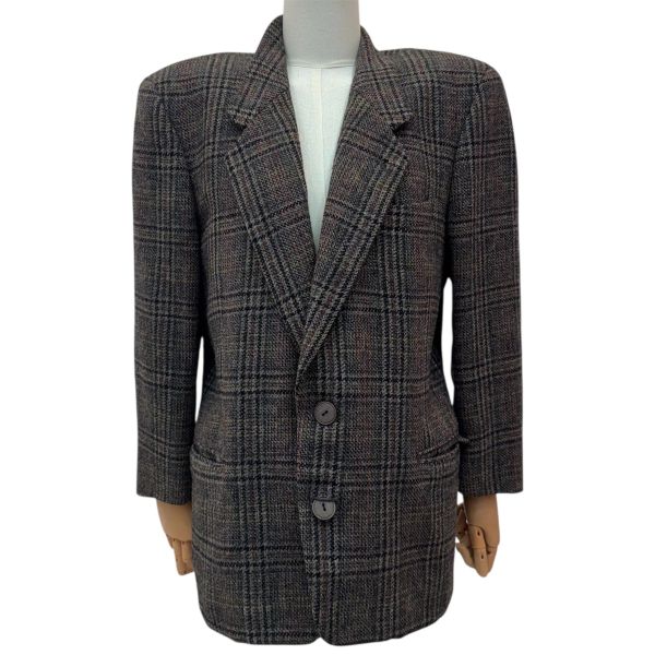 Dior 復古格紋女士西裝外套 