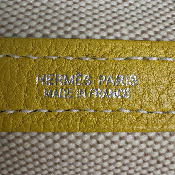 Hermès Garden Party 花園系列 鵝黃色托特包 