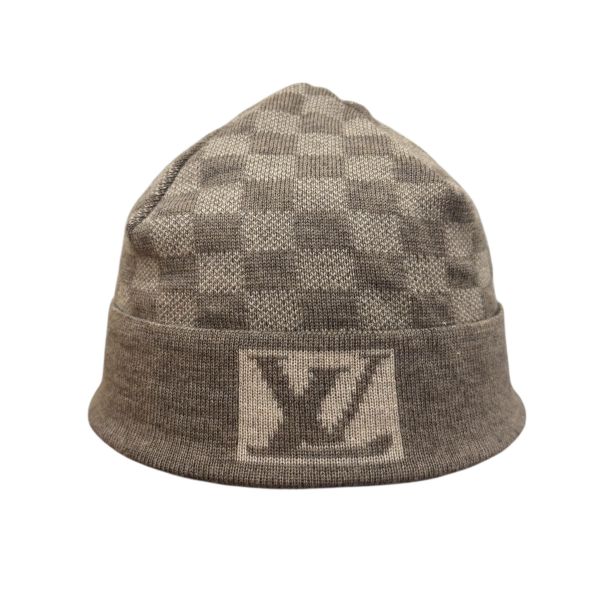 Lv 灰色毛帽 