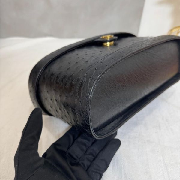 BALLY 鴕鳥皮手提化妝包 