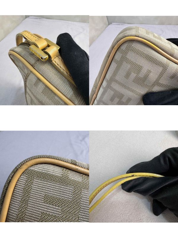 Fendi 芬迪 緹花帆布斜背包 