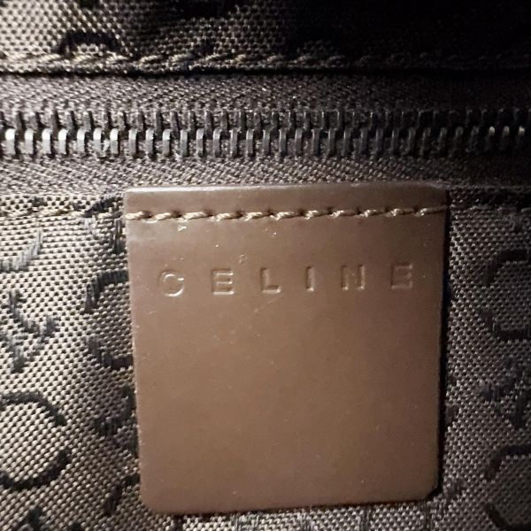 Celine 皮革拼馬毛 復古肩背包 