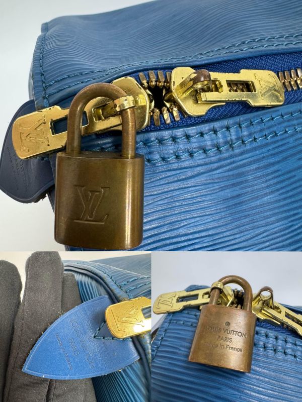 Louis Vuitton Keepall 50藍色旅行袋 