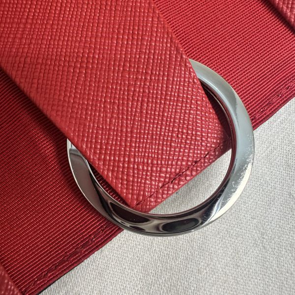 Agnes B 藍色釦式鑰匙包 