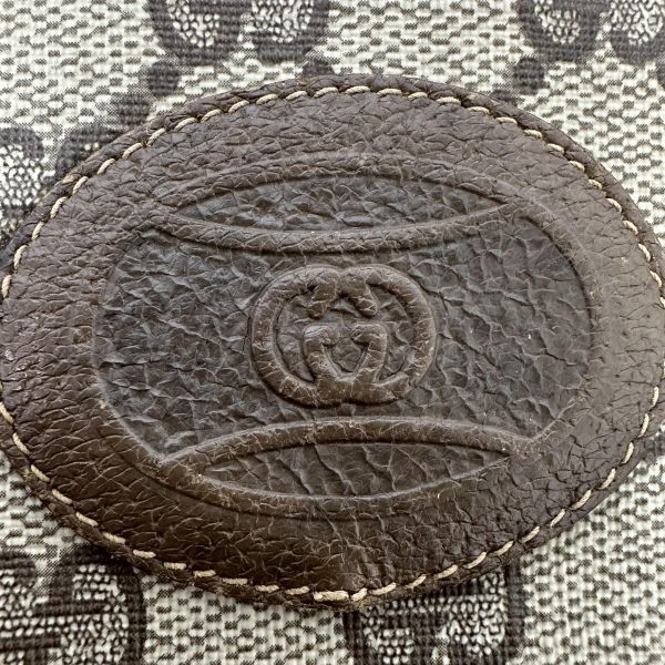 Gucci 古馳 復古 GG Supreme 抽繩手拿包/束口袋 