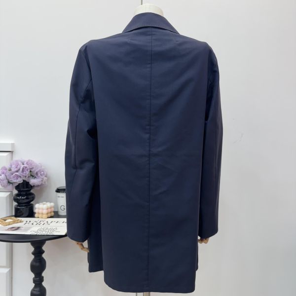 Burberry 深藍色復古女士風衣 