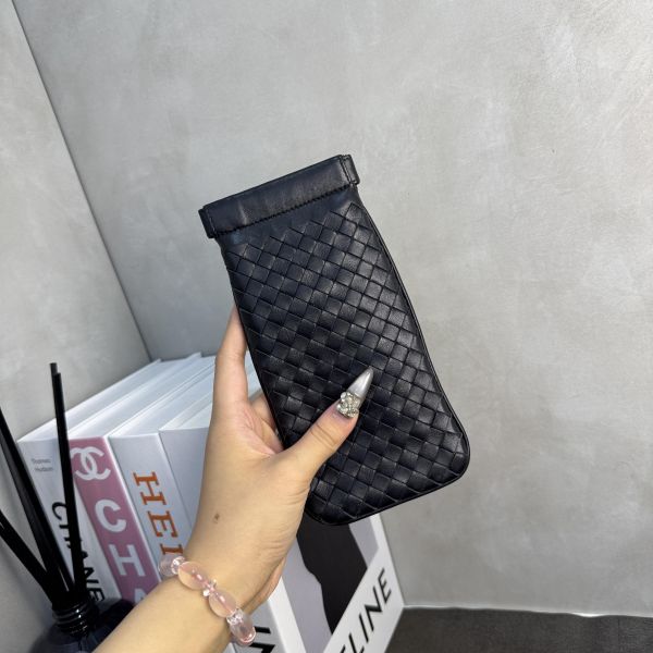 Bottega Veneta 經典Intrecciato 編織小羊皮眼鏡盒 / 太陽眼鏡套* 