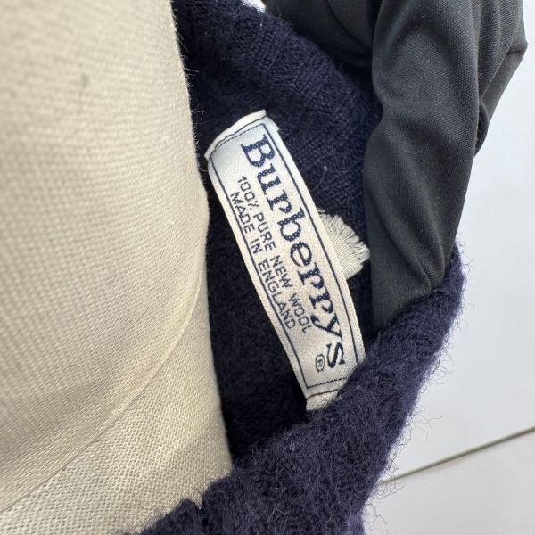 Burberry 皮拼羊毛衣 