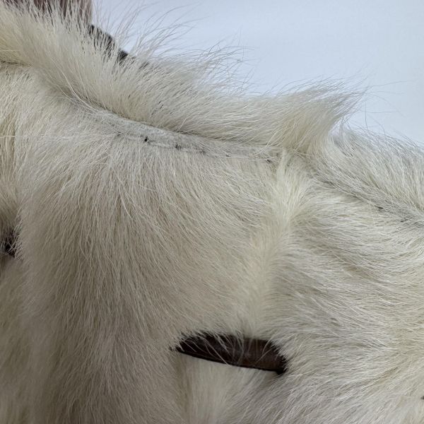 VALENTINO白色毛絨單肩包 