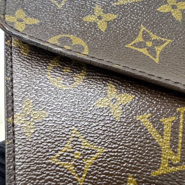 Louis Vuitton 紅皮老花 手提公事包 