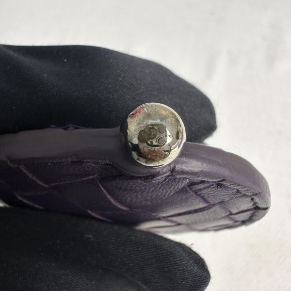 BV 中古紫色小編織鑰匙圈吊飾 