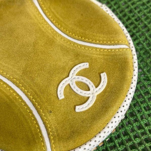 Chanel 綠色網球網兜單肩包 