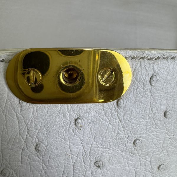 celine 鴕鳥皮古董單肩包 