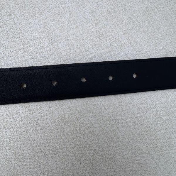 Cartier 卡地亞 金x銀頭 棕色皮革 皮帶 腰帶 