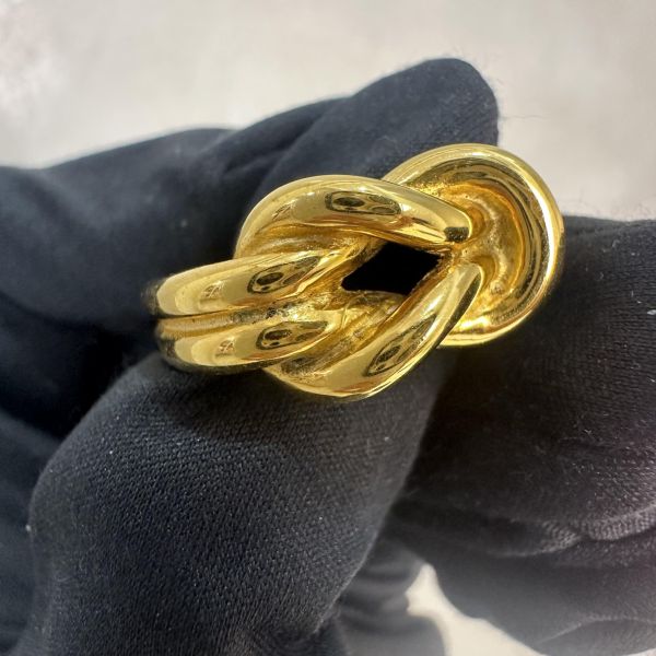 Hermes 中古金屬絲巾圍巾戒指 