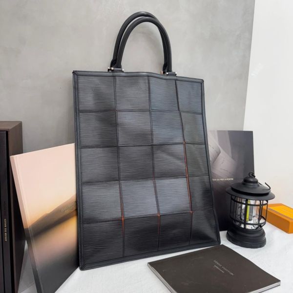 Louis Vuitton 條紋 黑色 手提 