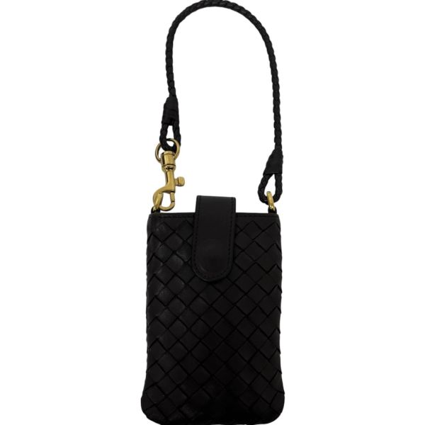 BOTTEGA VENETA 編織小羊皮手機包 